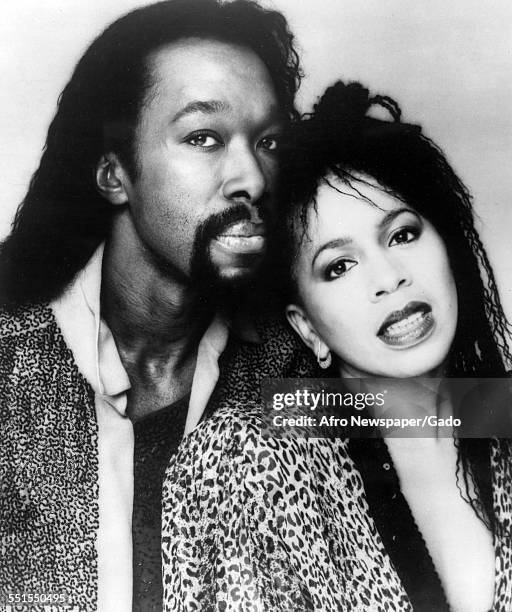 The African-American singing duo, Nickolas Ashford and Valerie Simpson, a husband-and-wife song writing-production team and recording artists, a...