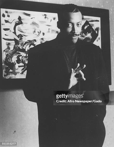 Arsenio Hall, African-American actor and comedian, 1980.
