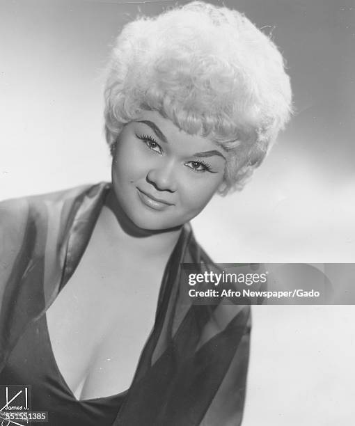 Etta James the singer songwriter, a promotional picture, January 3, 1962.