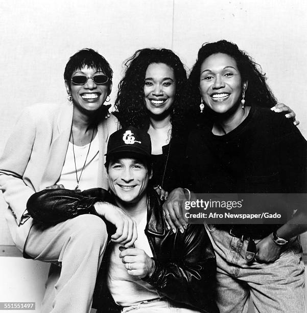The three female singers, the Pointer sisters, 1994.