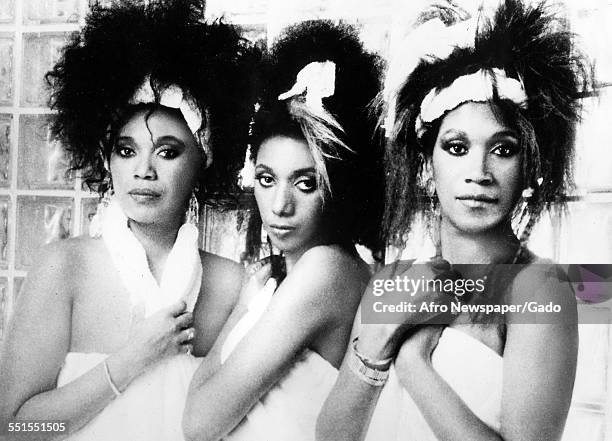 The three female singers, the Pointer Sisters, 1994.