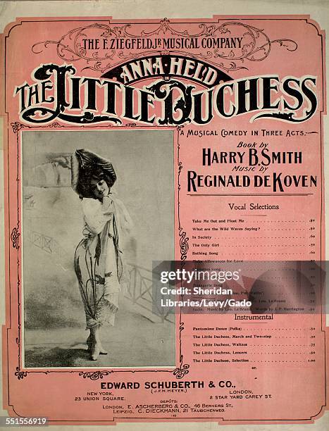 Sheet music cover image of 'Banjo Serenade ' by Harry B Smith and Reginald de Koven, with lithographic or engraving notes reading 'unattrib photo of...