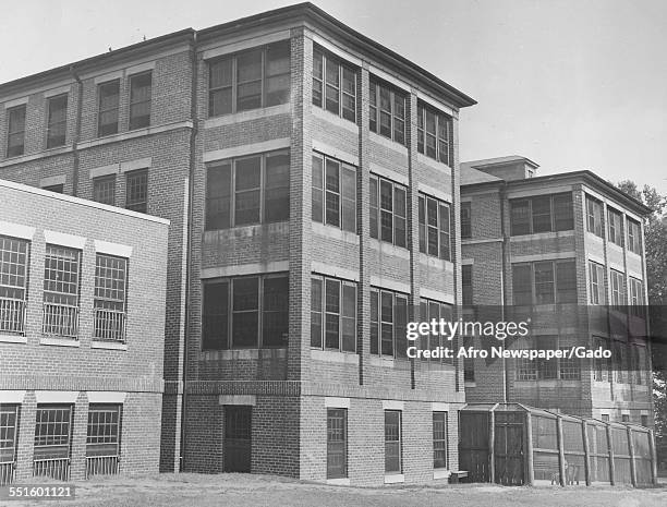 The buildings of Crownsville state hospital, a mental hospital, Crownsville, Maryland, 1940.