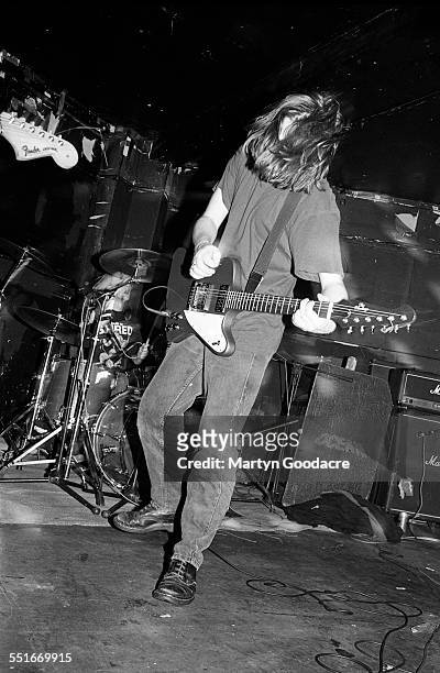 Norman Blake of Teenage Fanclub performs on stage, United Kingdom, 1992.