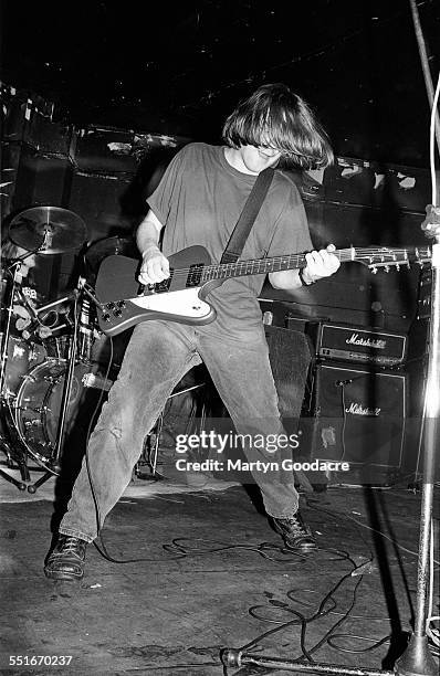 Norman Blake of Teenage Fanclub performs on stage, United Kingdom, 1992.