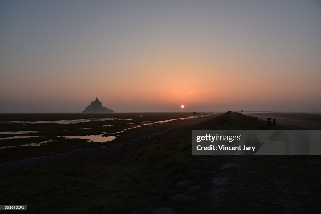 Sunrise on Mont Saint Michel