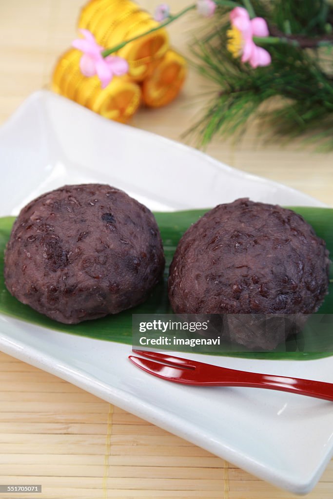 Botamochi (Japanese sweet rice ball)