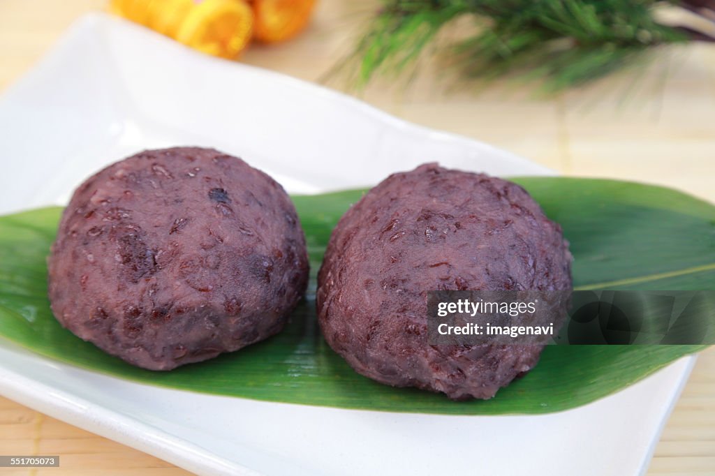 Botamochi (Japanese sweet rice ball)