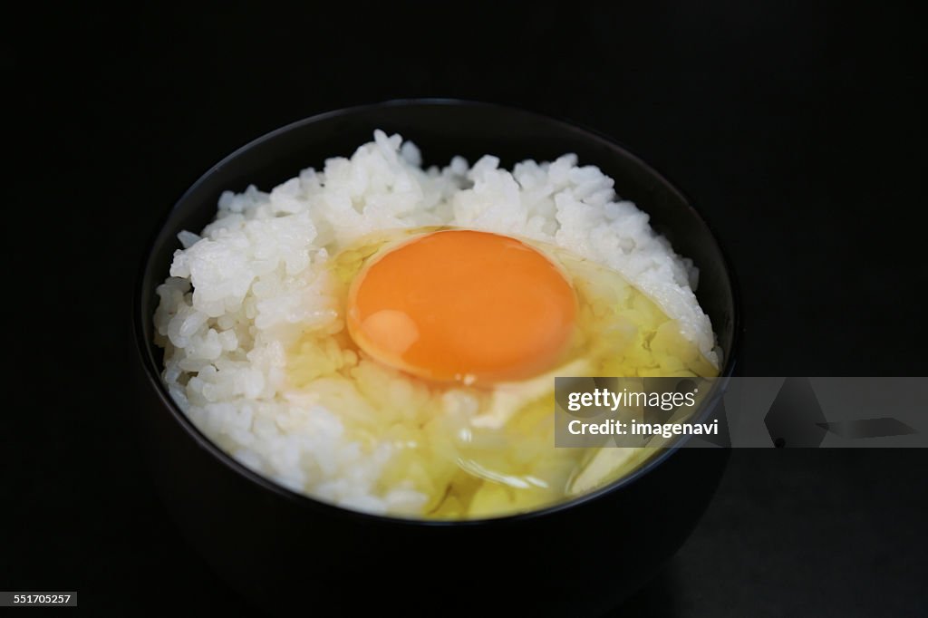 Tamago gohan (Egg sauce over rice)