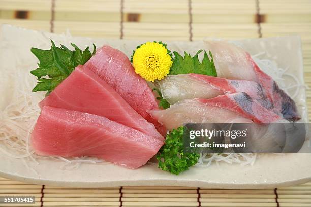 sashimi - amberjack stock pictures, royalty-free photos & images