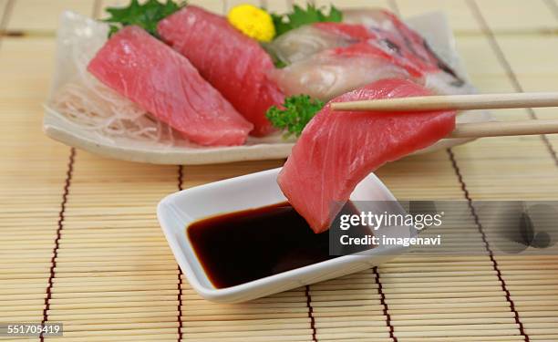 sashimi - amberjack stock pictures, royalty-free photos & images