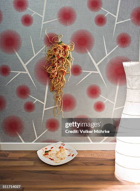 Throw Spaghetti 95 Food Thrown On Wall Stock Photos, High-Res Pictures, and Images ...