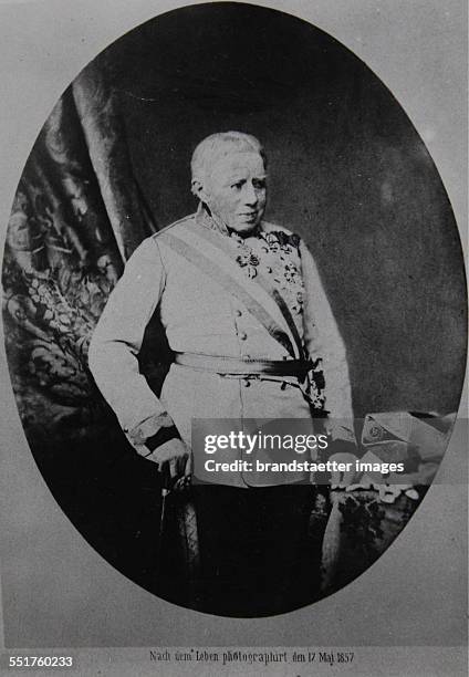 Joseph Wenzel Graf Radetzky von Radetz . Austrian field marshal. 17th May 1857. Photograph.