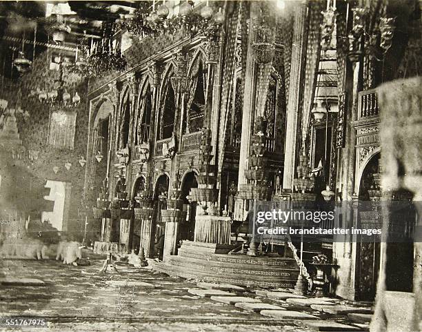 'Audience Hall of the 2nd king' in the Royal Palace in Bangkok. 1869. Photograph by Wilhelm Burger .