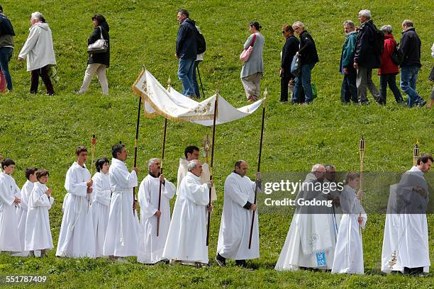 catholic celebration - pilgrimage stock pictures, royalty-free photos & images