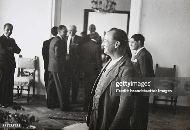 The new Austrian Embassy in Ankara based on a design by Clemens Holzmeister . Dedication ceremony. 29th October 1935. Photograph by Baron von Kummer....