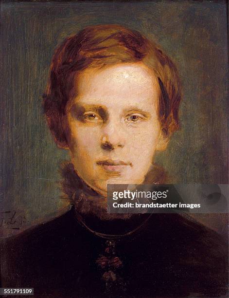 Crownprince Rudolf. Painting by Franz Lenabch. Oil on Wood. 1873.