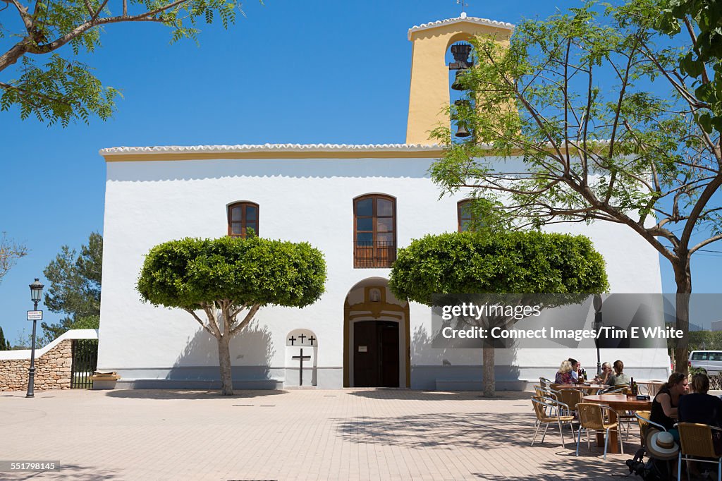 Whitewashed Church Santa Gertrudis De Fruitera Ibiza Spain High Res whitewashed-church-santa-gertrudis-de-fruitera-ibiza-spain-high-res