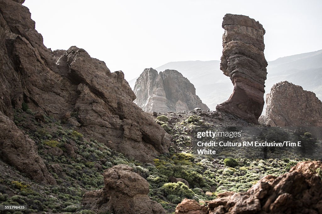 Cinchado rocky landscape, El Teide national park, Tenerife, Canary Islands, Spain