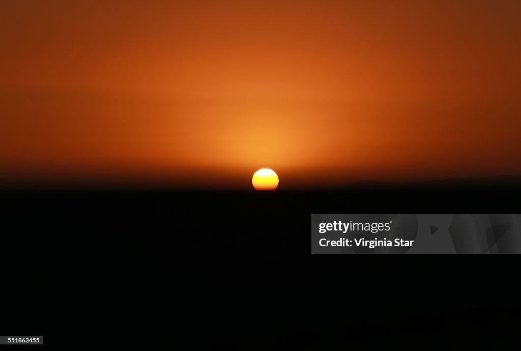 Sunset over Malibu California USA