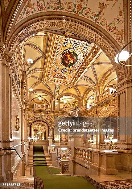 Vienna State Opera staircase. Vienna. 2013. Photograph by Gerhard Trumler.