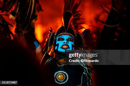 Mixquic Aztec Aztec Man From Mixquic Foto de stock - Getty Images