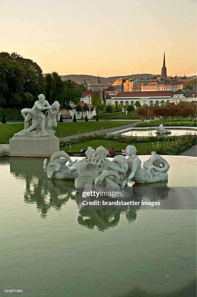 Fountain In The Belvedere Palace