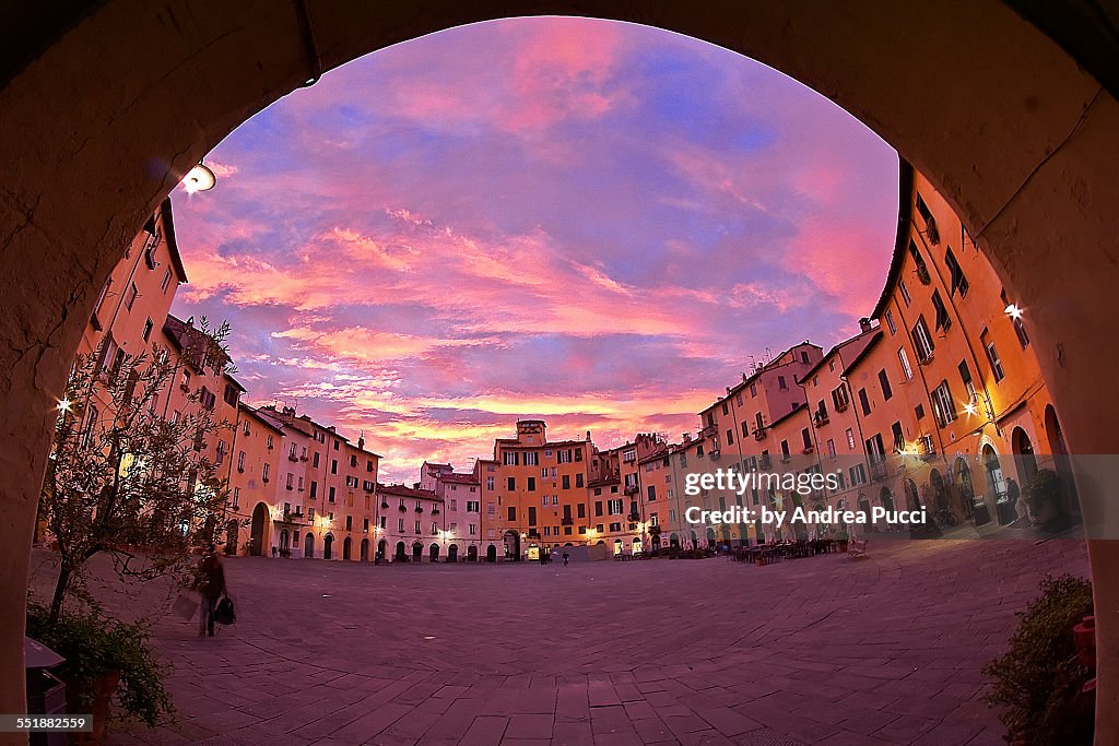 Piazza Anfiteatro, Lucca, Italy