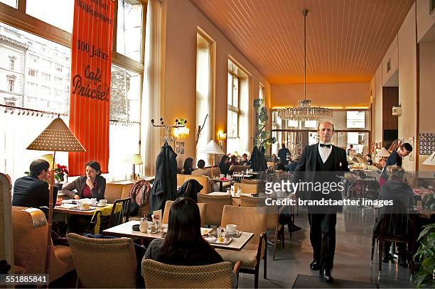 Inner view of the Cafe Prückl. Vienna. 2013. Photograph by Gerhard Trumler.