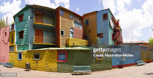 caminito, la boca, buenos aires - caminito stock-fotos und bilder