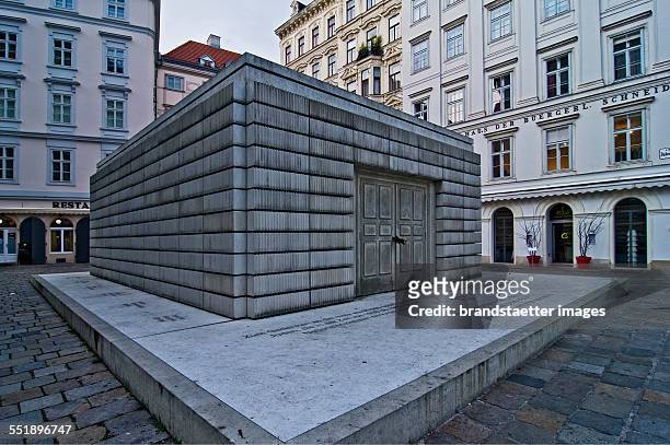The Judenplatz Holocaust Memorial also known as the Nameless Library; located at Judenplatz in the first district of Vienna. It is the central...
