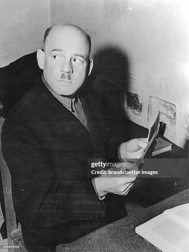 Portrait of the Nazi Fritz Sauckel. Nuremberg Trials. About 1945