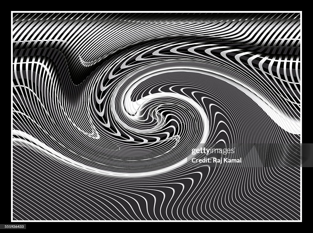 Swirling Lines Creative Abstract Design.