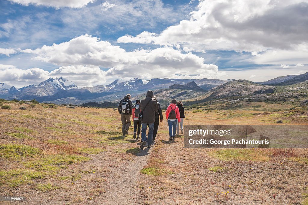 Hikers in Patagonia