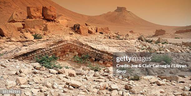 buried treasure in palmyra, syria - arqueologia fotografías e imágenes de stock