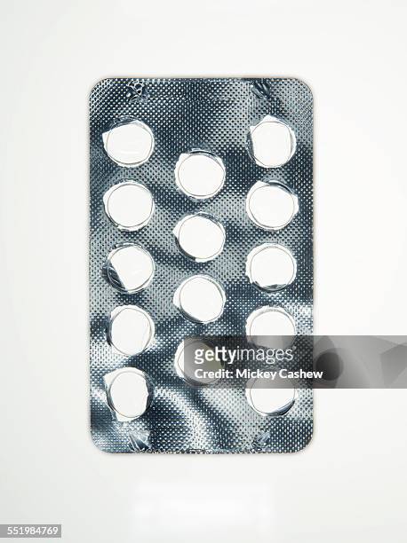 empty medicine blister pack - blister pack stock pictures, royalty-free photos & images
