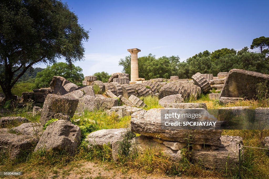 The Ancient Temple of Zeus at Olympia