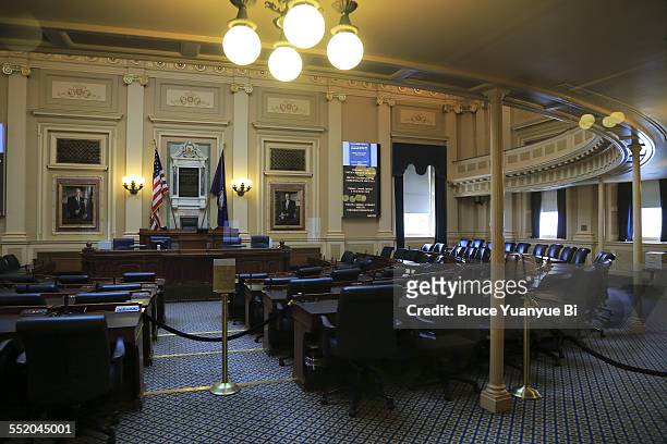 the house chamber of virginia state capitol - congress interior stock pictures, royalty-free photos & images