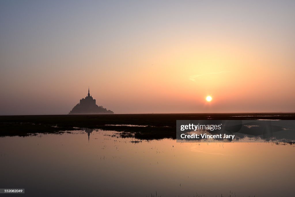 Mont Saint Michel seascape