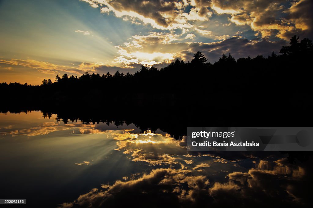 Sunset at the lake