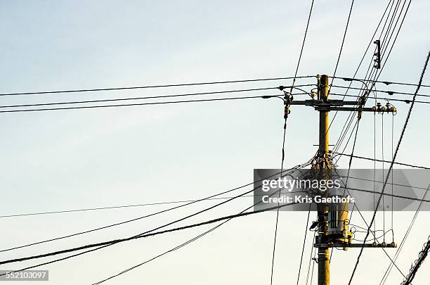 above ground electric power distribution - amperage stock pictures, royalty-free photos & images