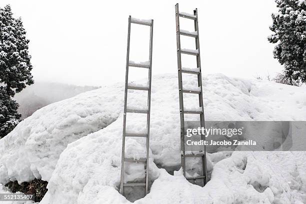 Snow Ladder Steps Snow Photos and Premium High Res Pictures - Getty Images