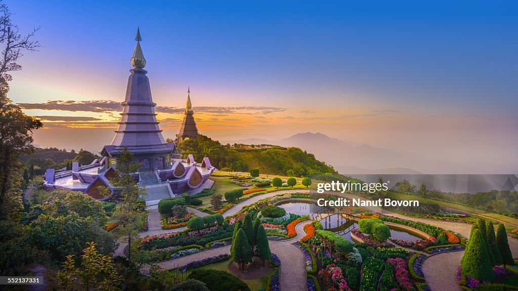 Pagodas of Doi Inthanon National Park : Thailand