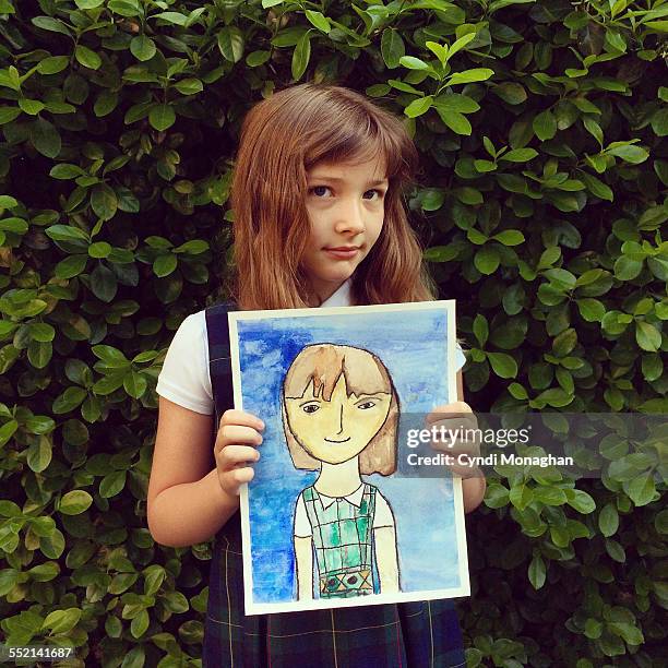 self portrait - zelfportret kunstprodukten stockfoto's en -beelden