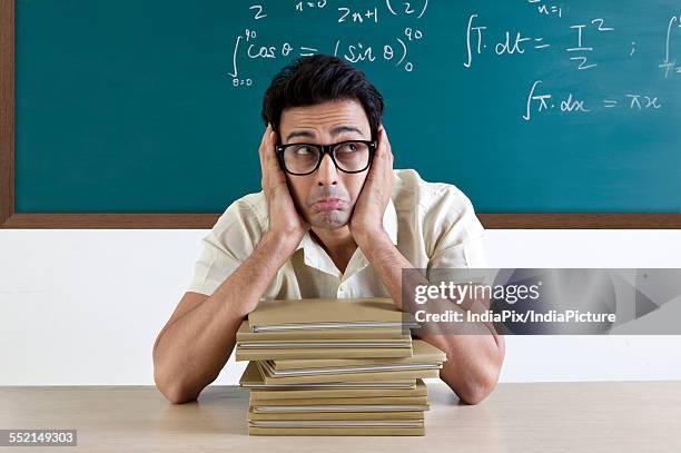 Sad Math Student 170 Math Equations On White Board Stock Photos, High-Res Pictures, and ...