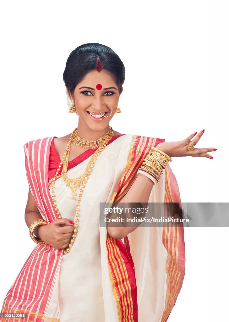 Bengali woman gesturing