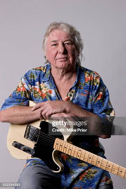 Portrait of British guitarist Mick Ralphs, formerly of Bad Company and Mott The Hoople, United Kingdom, 11th September 2013.