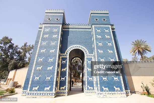 ishtar gate - babylon stock pictures, royalty-free photos & images