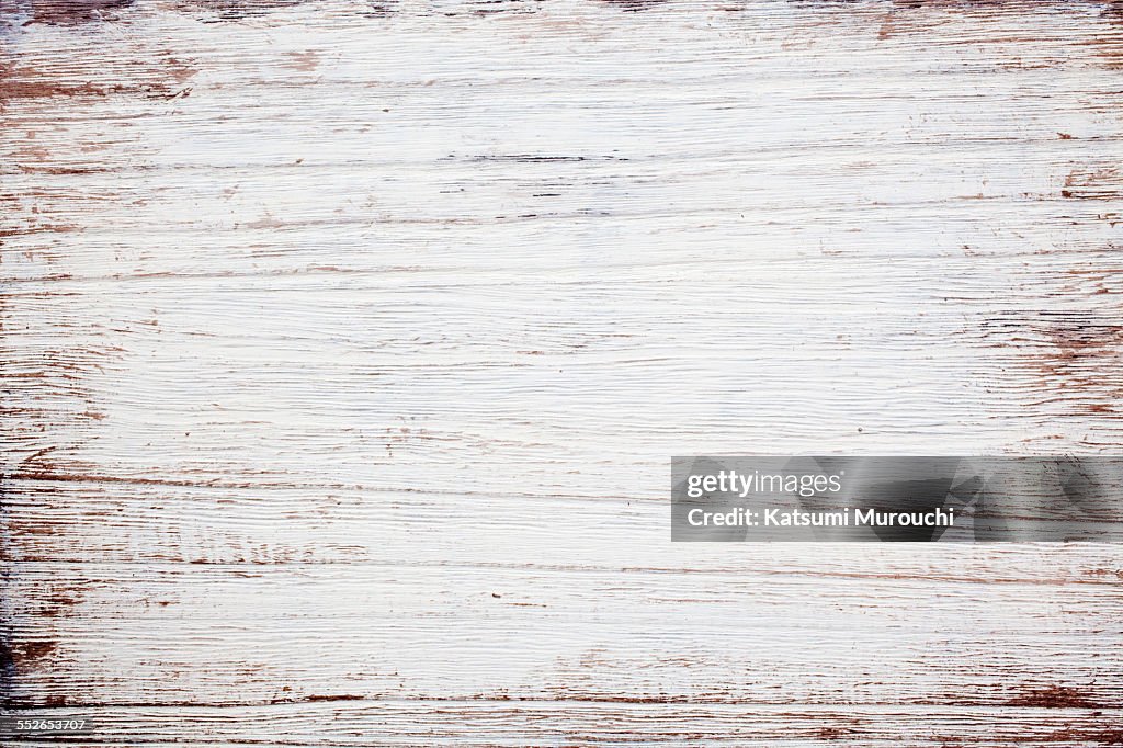 Grunge wooden white board texture background