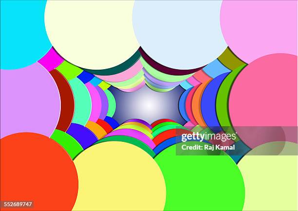 circles overlapping creative abstract vector forma - forma stock illustrations